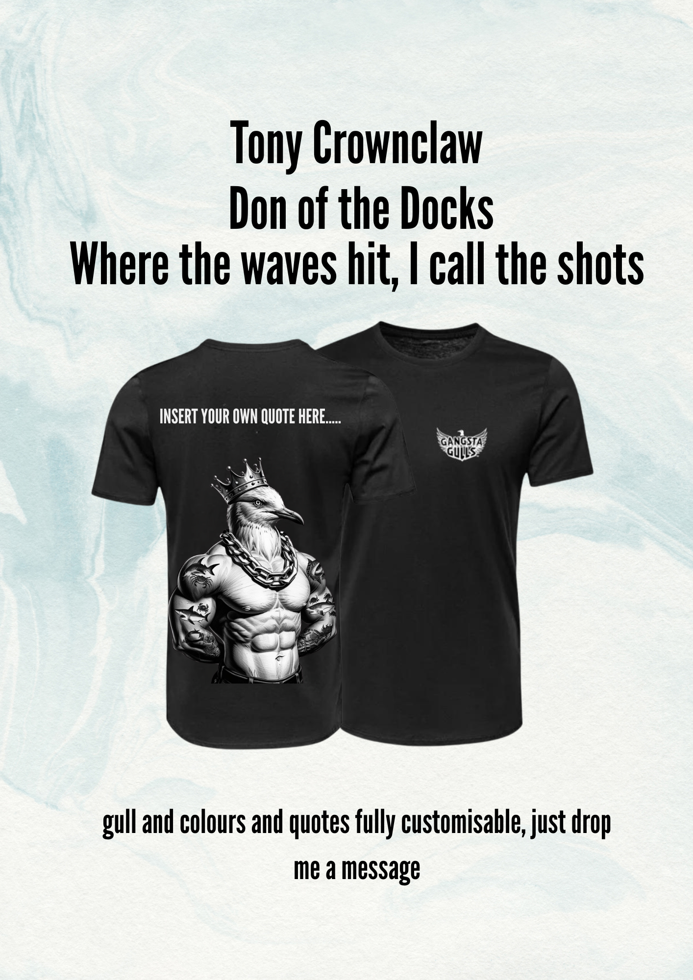 Gangsta Gulls Custom T-Shirts ๐