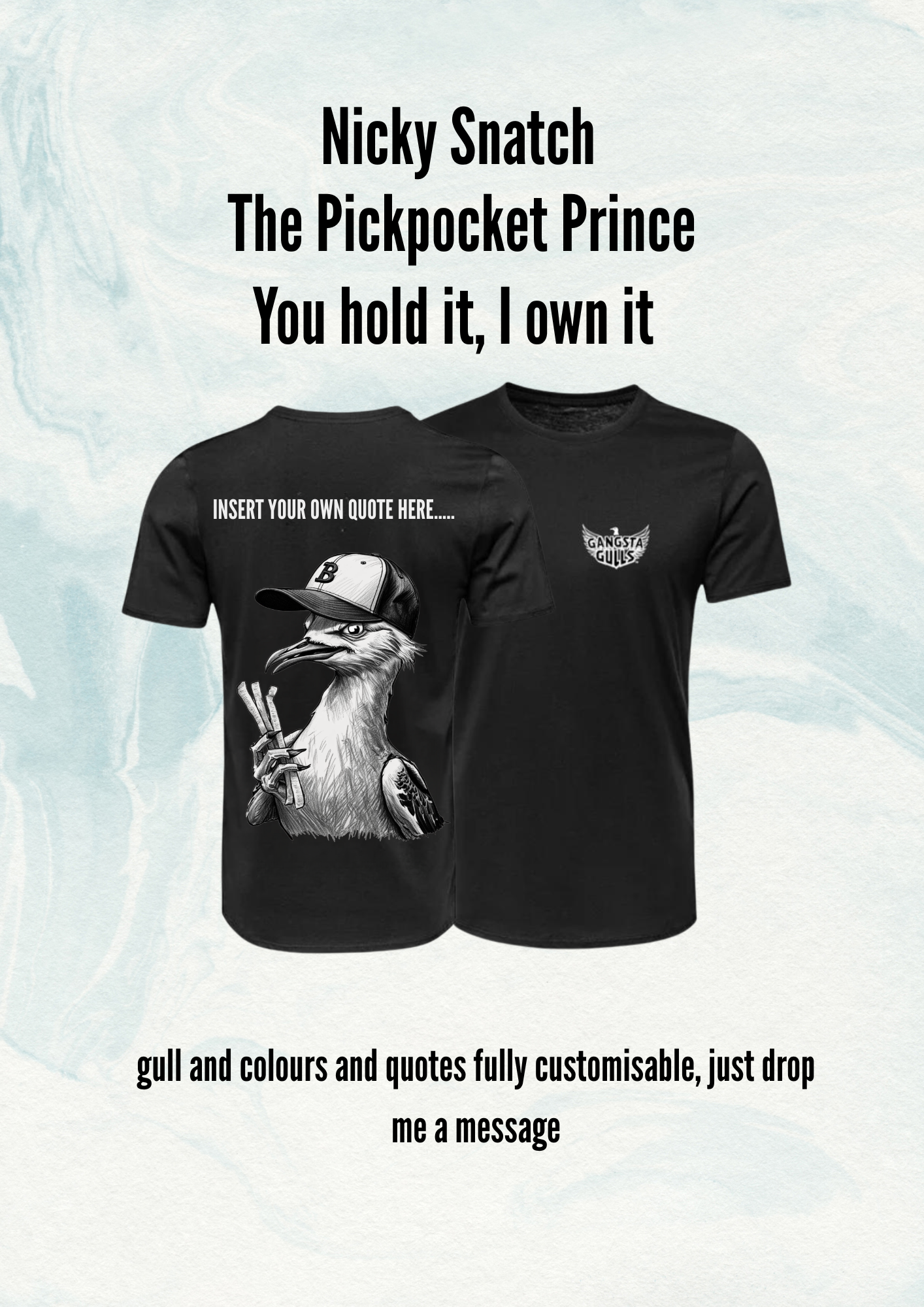 Gangsta Gulls Custom T-Shirts ๐