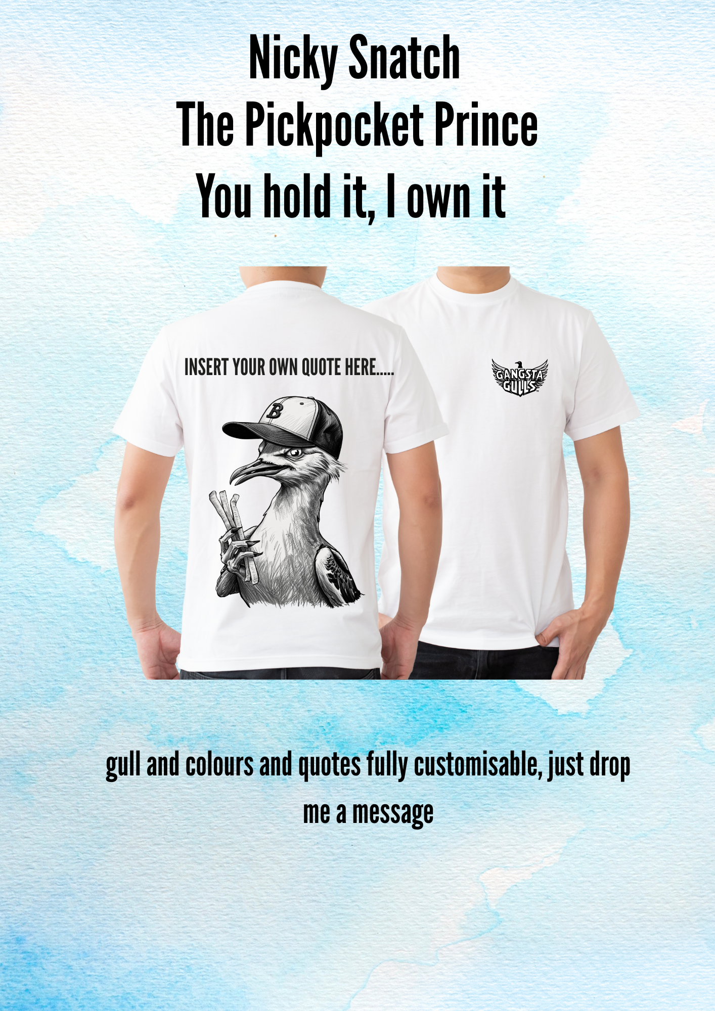 Gangsta Gulls Custom T-Shirts ๐