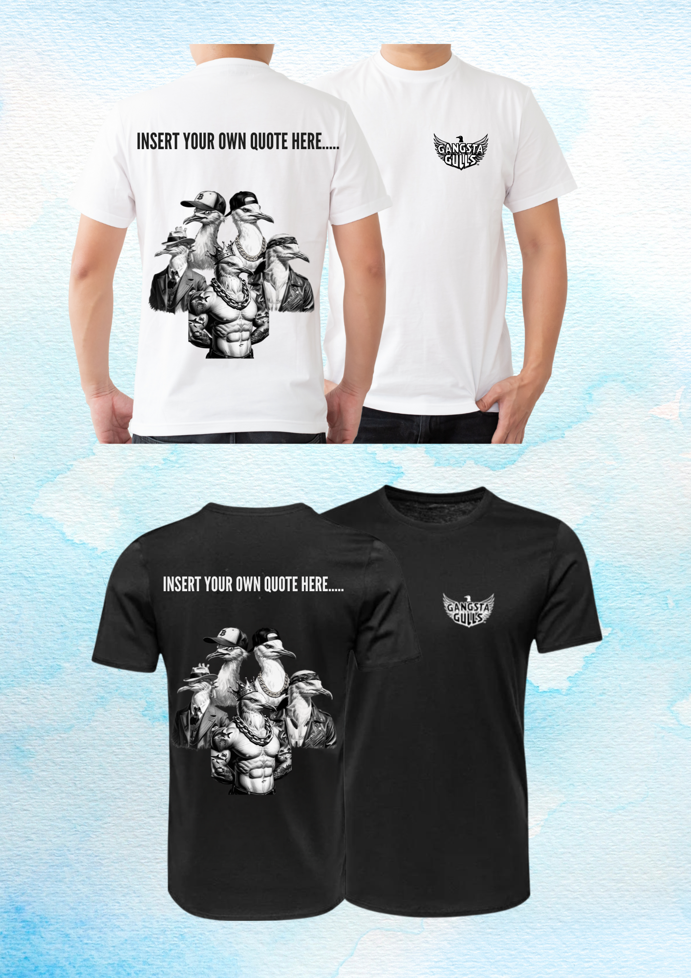 Gangsta Gulls Custom T-Shirts ๐
