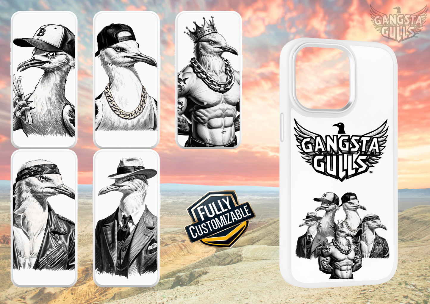 š„ Gangsta Gulls⢠Phone Cases