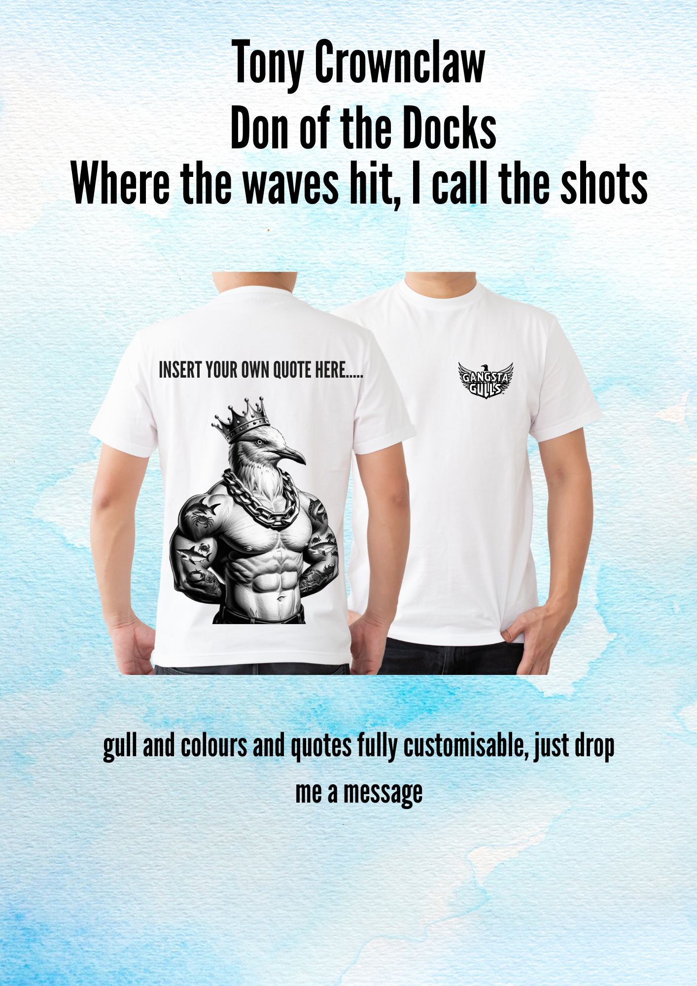 Gangsta Gulls Custom T-Shirts 👕