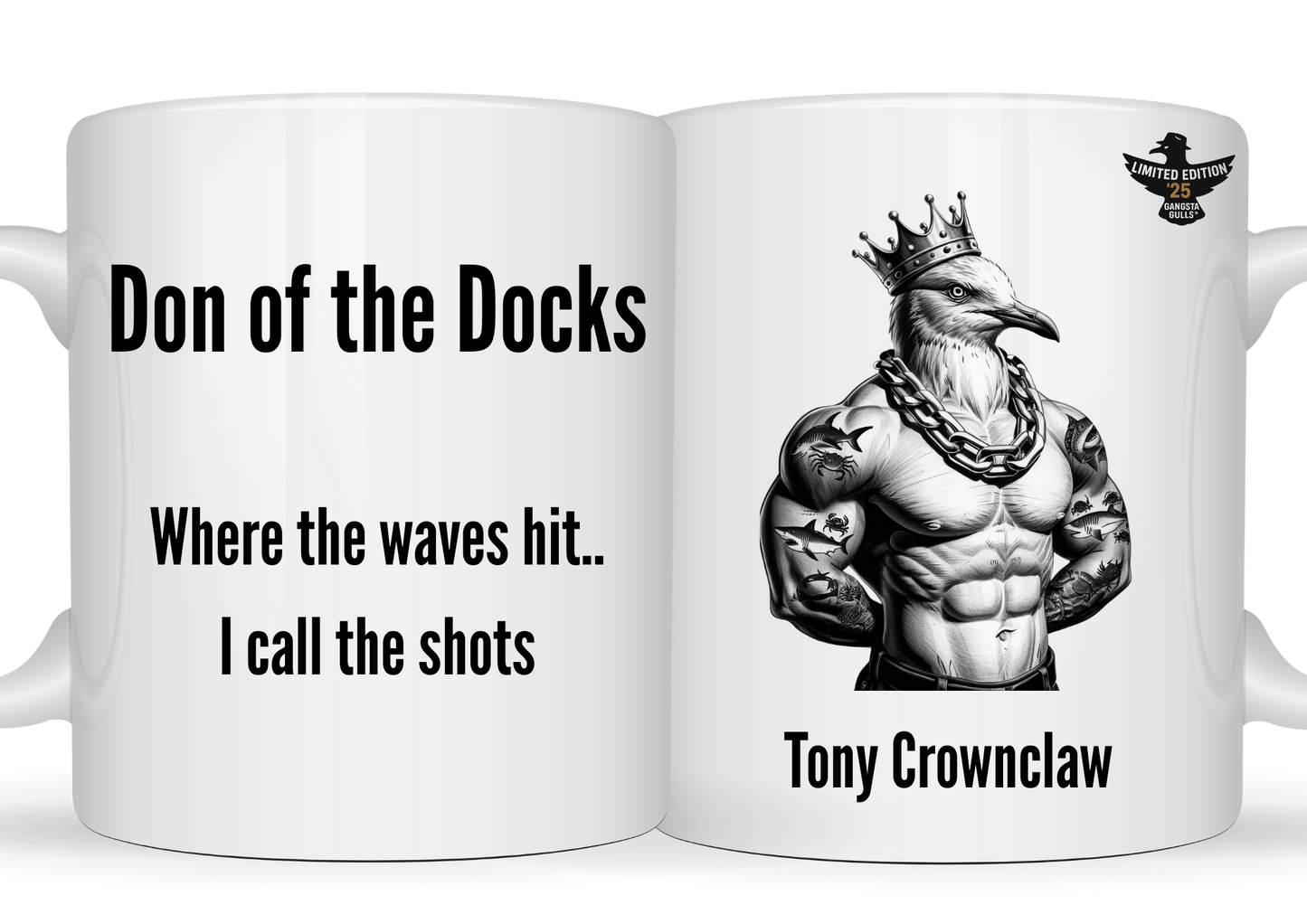 🕶 Gangsta Gull Custom Mugs ☕