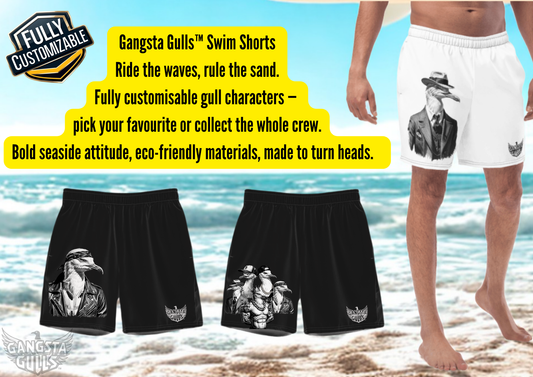🔥 Gangsta Gulls™ Swim Shorts