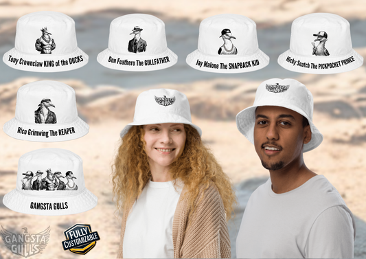 🔥 Gangsta Gulls™ Bucket Hats