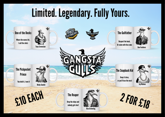 🕶 Gangsta Gull Custom Mugs ☕